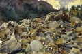 プルトゥード高山の風景と巨石の風景 ジョン・シンガー・サージェント
